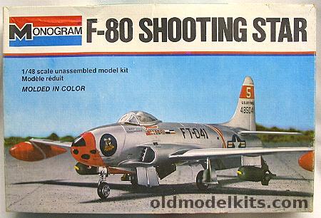 Monogram 1/48 F-80 Shooting Star, 5404 plastic model kit